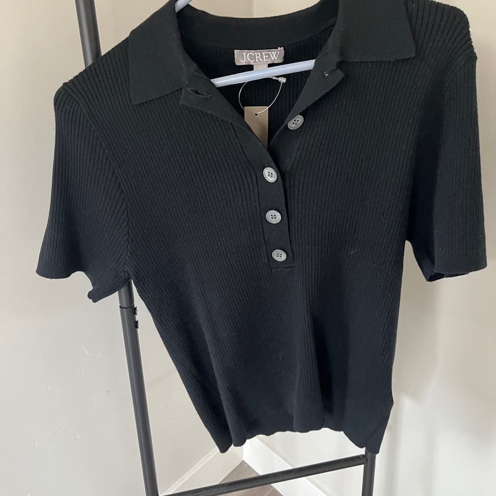 NWT J. Crew TENCEL™ lyocell-blend short-sleeve polo shirt